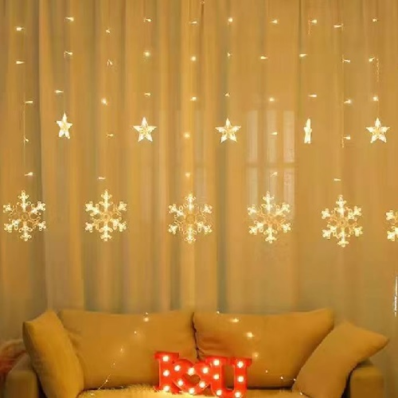 Гірлянда-фіранка світлодіодна “Snowflakes“ 2.5*0.85м 120led