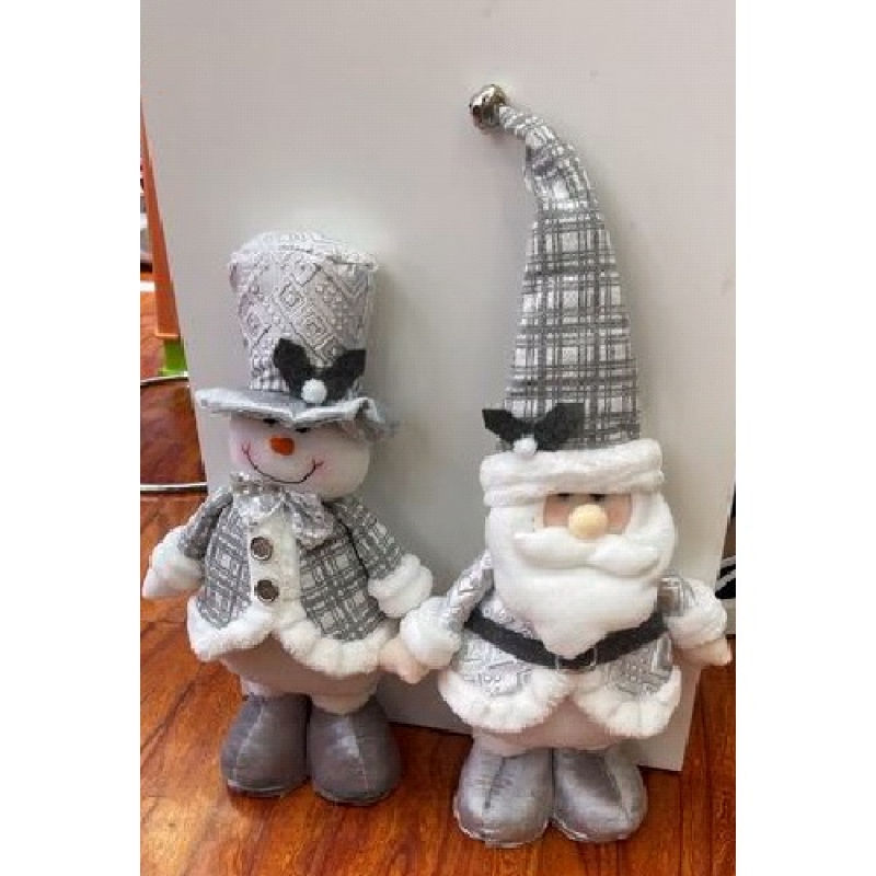 Фігура новорічна “Santa Snowman“ 40см