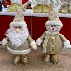 Фігура новорічна “Santa Snowman“ 38см