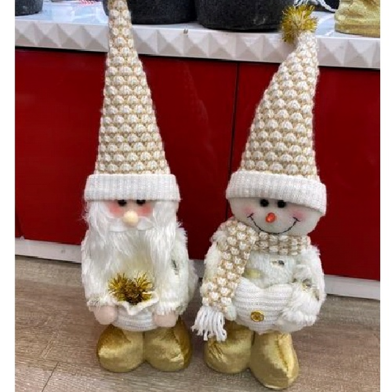 Фігура новорічна “Santa Snowman“ 30см