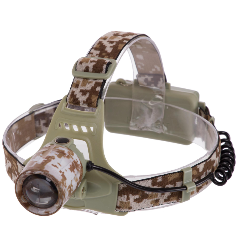 Ліхтарик налобний SP-Sport  Камуфляж Marpat
