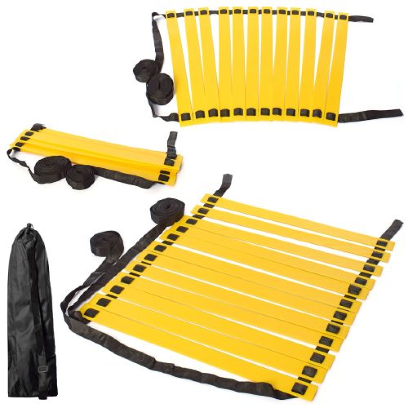 Координаційна драбина доріжка для тренування швидкості 6м довжина 12 сходинок